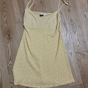 Yellow Spaghetti Strap Dress